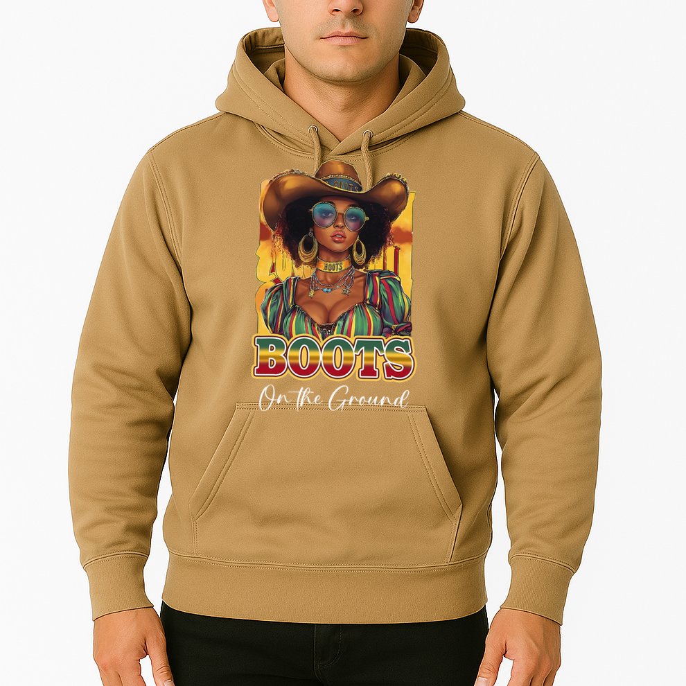 Boots On Ground Juneteenth Cowgirl Linedance Boots Western Hoodie