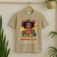 Boots On Ground Juneteenth Cowgirl Linedance Boots Western T-Shirt