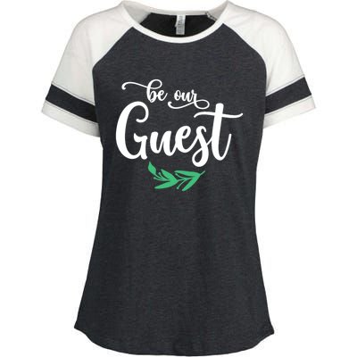 Be Our Guest Wedding Gift Enza Ladies Jersey Colorblock Tee