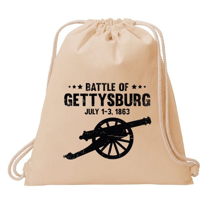 Battle Of Gettysburg Battlefield Us American Civil War Drawstring Bag