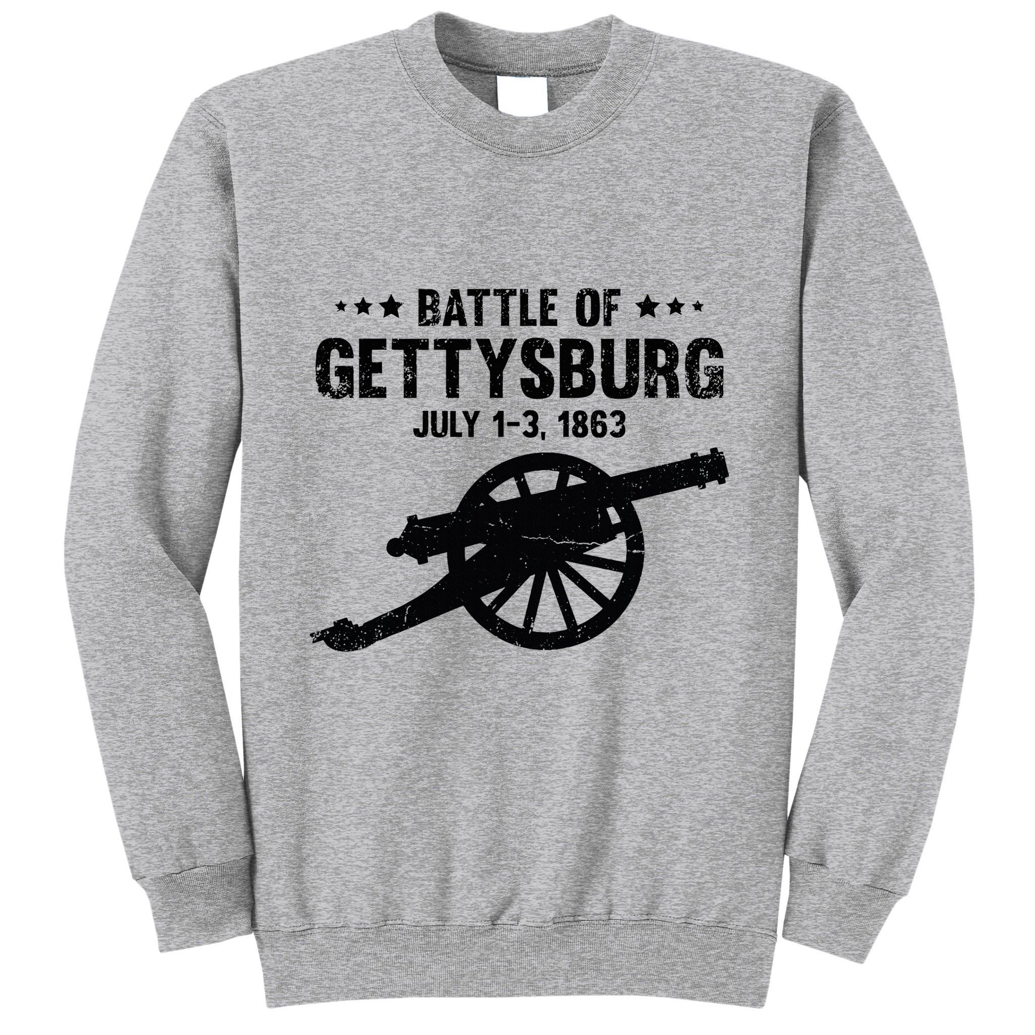 Battle Of Gettysburg Battlefield Us American Civil War Tall Sweatshirt