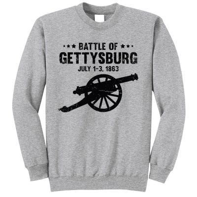 Battle Of Gettysburg Battlefield Us American Civil War Tall Sweatshirt