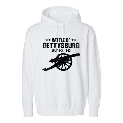 Battle Of Gettysburg Battlefield Us American Civil War Garment-Dyed Fleece Hoodie