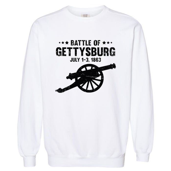 Battle Of Gettysburg Battlefield Us American Civil War Garment-Dyed Sweatshirt