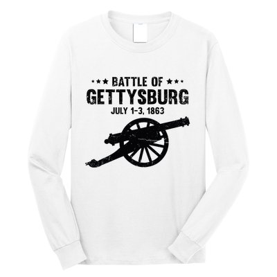 Battle Of Gettysburg Battlefield Us American Civil War Long Sleeve Shirt