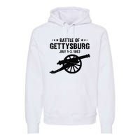 Battle Of Gettysburg Battlefield Us American Civil War Premium Hoodie