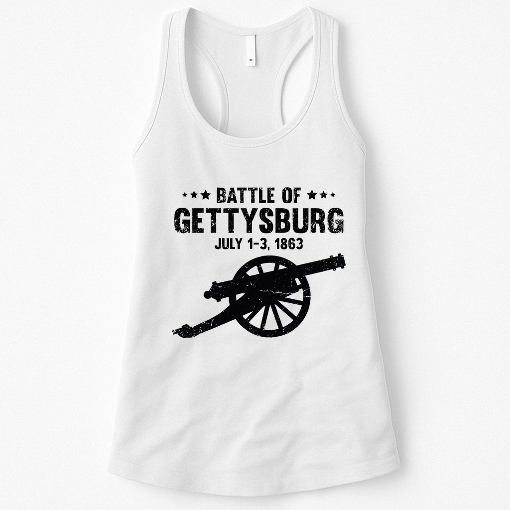 Battle Of Gettysburg Battlefield Us American Civil War Womens Tank Top