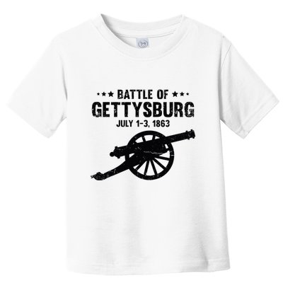 Battle Of Gettysburg Battlefield Us American Civil War Toddler T-Shirt