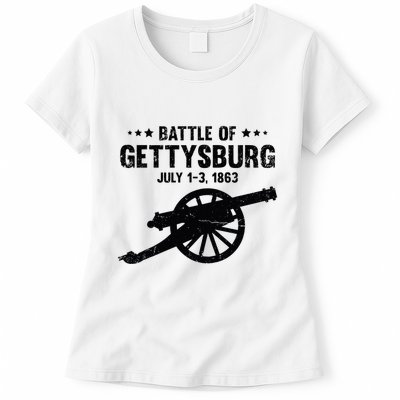 Battle Of Gettysburg Battlefield Us American Civil War Womens T-Shirt
