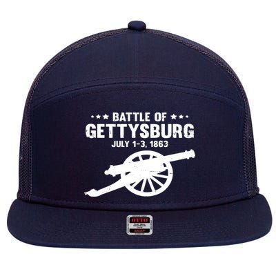 Battle Of Gettysburg Battlefield US American Civil War 7 Panel Mesh Trucker Snapback Hat