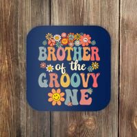 Brother Of Groovy One Matching Family 1st Birthday Party Coaster