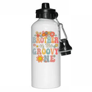 Brother Of Groovy One Matching Family 1st Birthday Party Aluminum Water Bottle