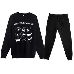 Breeds Of Goats Farmer Women Goat Premium Crewneck Sweatsuit Set