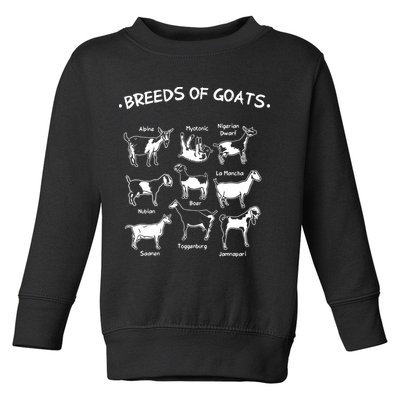 Breeds Of Goats Farmer Women Goat Toddler Sweatshirt