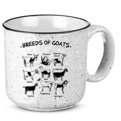 Breeds Of Goats Farmer Women Goat 15oz Campfire Ceramic Mug