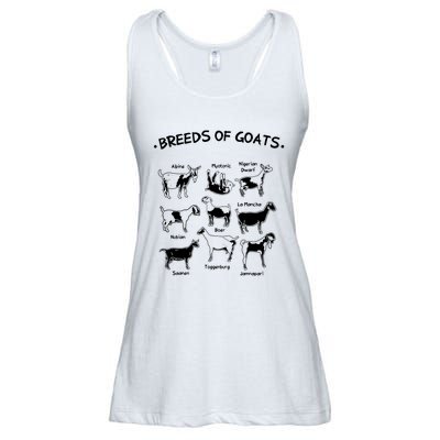 Breeds Of Goats Farmer Women Goat Ladies Essential Flowy Tank