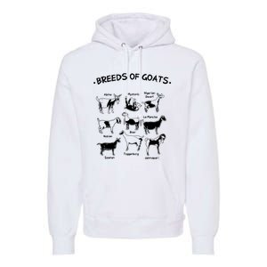 Breeds Of Goats Farmer Women Goat Premium Hoodie