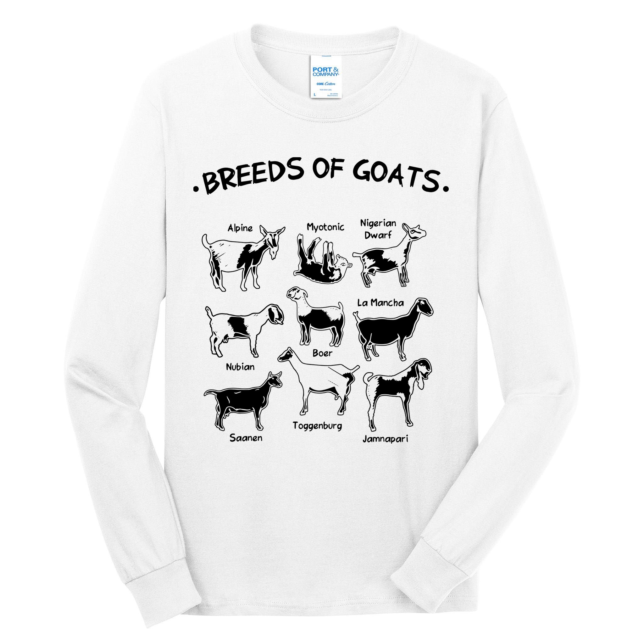 Breeds Of Goats Farmer Women Goat Tall Long Sleeve T-Shirt