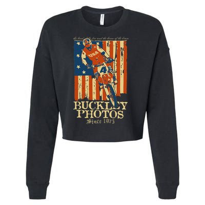Buckley Old Glory Cropped Pullover Crew