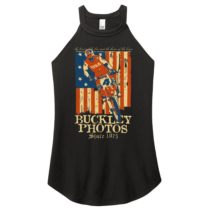 Buckley Old Glory Women's Perfect Tri Rocker Tank