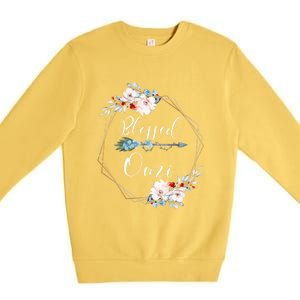 Blessed Omi Grandma Gift Premium Crewneck Sweatshirt