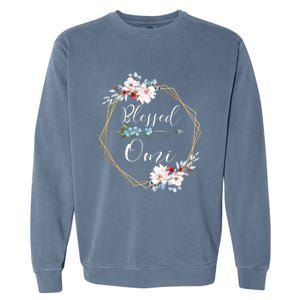 Blessed Omi Grandma Gift Garment-Dyed Sweatshirt