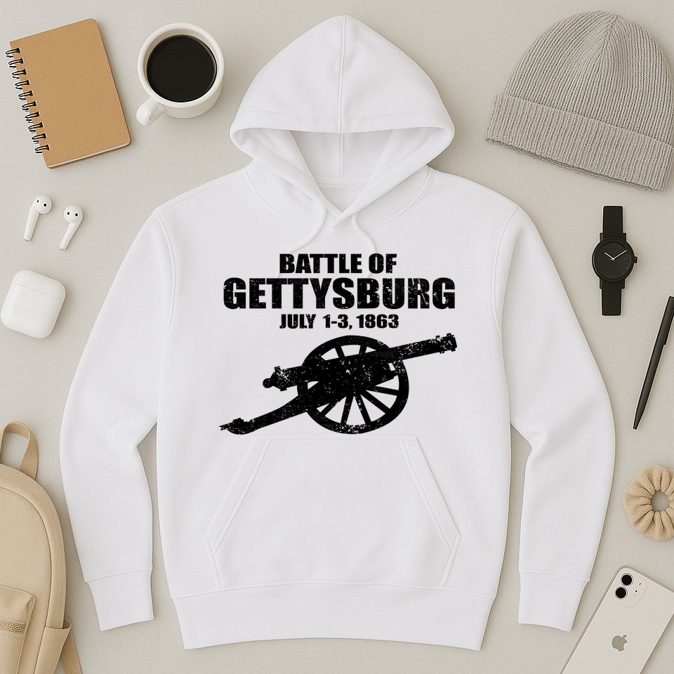 Battle Of Gettysburg Battlefield US American Civil War Hoodie