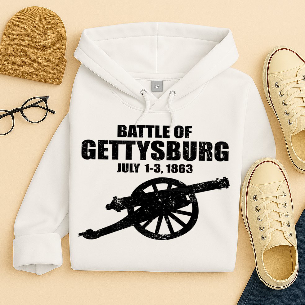 Battle Of Gettysburg Battlefield US American Civil War Hoodie