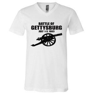 Battle Of Gettysburg Battlefield US American Civil War V-Neck T-Shirt