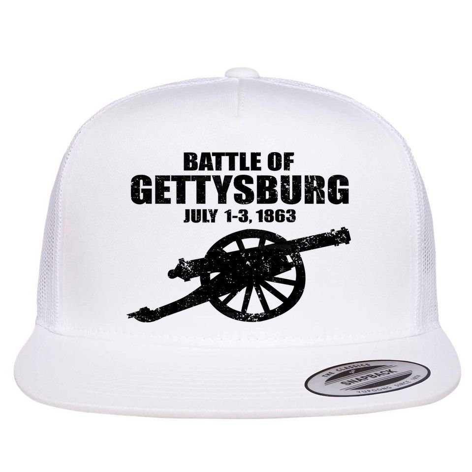 Battle Of Gettysburg Battlefield US American Civil War Flat Bill Trucker Hat