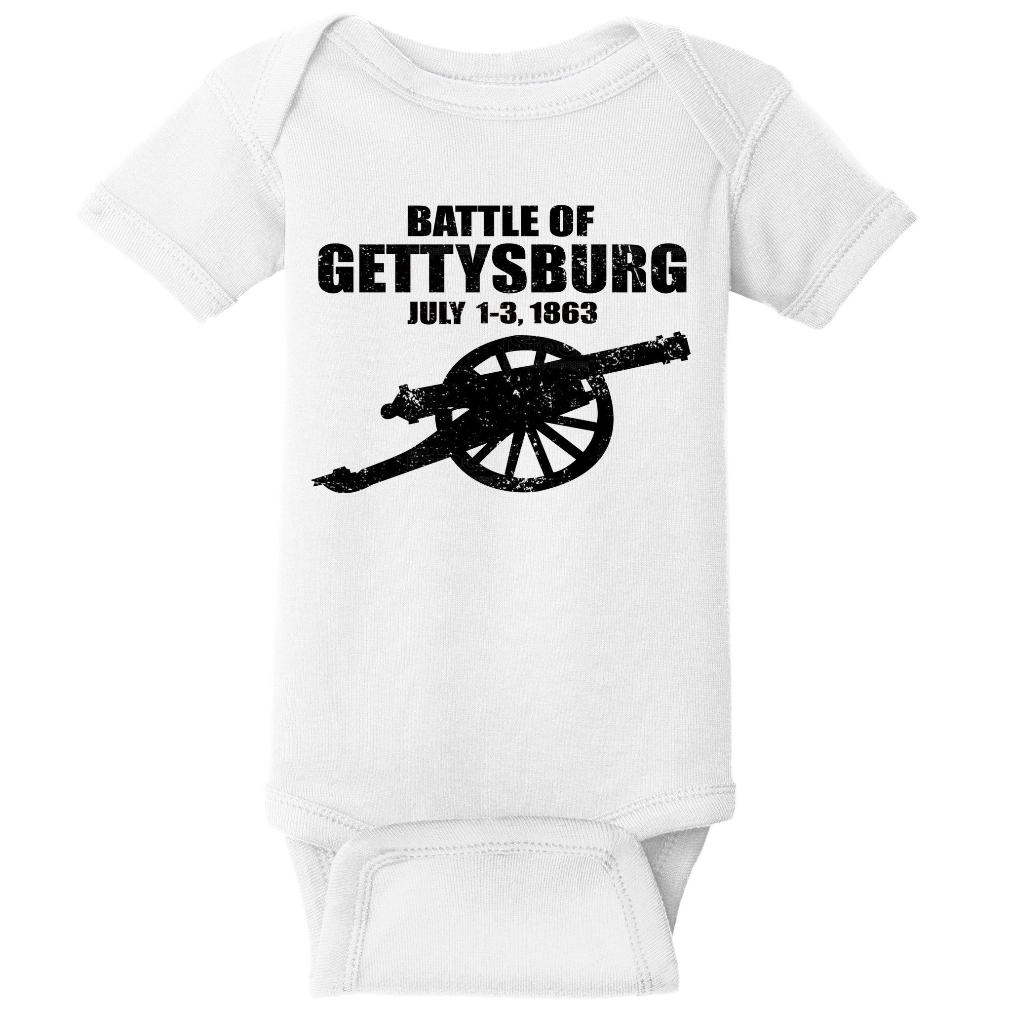 Battle Of Gettysburg Battlefield US American Civil War Baby Bodysuit