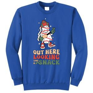 Boojee Out Here Lookin Like Snack Groovy Christmas Tree Cake Funny Gift Sweatshirt