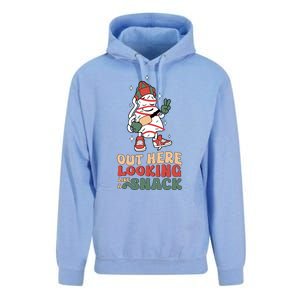 Boojee Out Here Lookin Like Snack Groovy Christmas Tree Cake Funny Gift Unisex Surf Hoodie