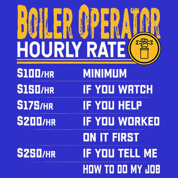 Boiler Operator Hourly Rate Funny Boiler Worker Operator Button