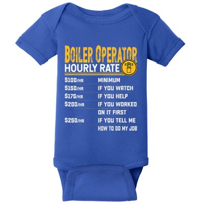 Boiler Operator Hourly Rate Funny Boiler Worker Operator Baby Bodysuit
