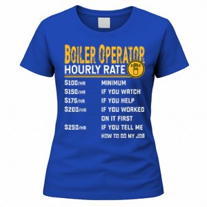 Boiler Operator Hourly Rate Funny Boiler Worker Operator Women's T-Shirt