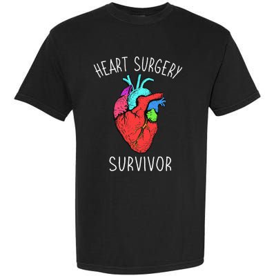 Bypass Open Heart Surgery Coronary Diseases Survivor Warrior Garment-Dyed Heavyweight T-Shirt