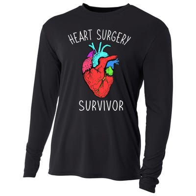 Bypass Open Heart Surgery Coronary Diseases Survivor Warrior Cooling Performance Long Sleeve Crew