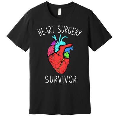 Bypass Open Heart Surgery Coronary Diseases Survivor Warrior Premium T-Shirt