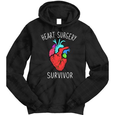 Bypass Open Heart Surgery Coronary Diseases Survivor Warrior Tie Dye Hoodie