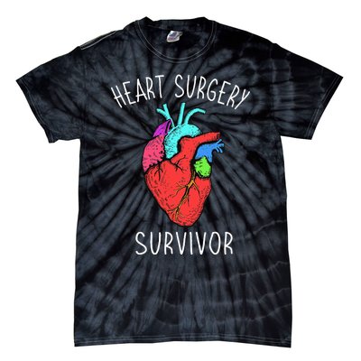 Bypass Open Heart Surgery Coronary Diseases Survivor Warrior Tie-Dye T-Shirt