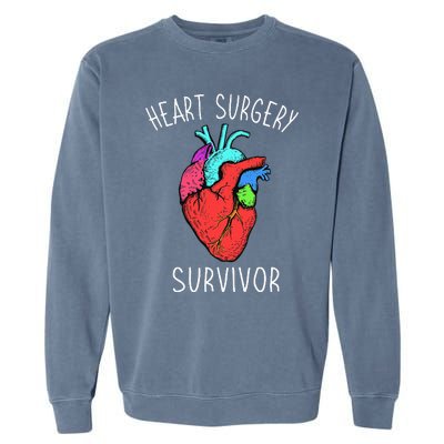 Bypass Open Heart Surgery Coronary Diseases Survivor Warrior Garment-Dyed Sweatshirt