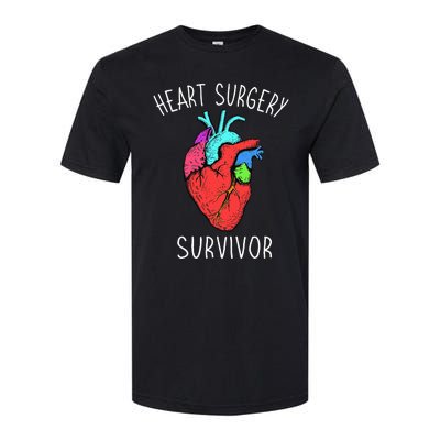 Bypass Open Heart Surgery Coronary Diseases Survivor Warrior Softstyle CVC T-Shirt