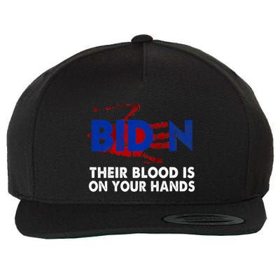 Blood On His Hands Biden Vintage Biden Bloody Handprint Wool Snapback Cap