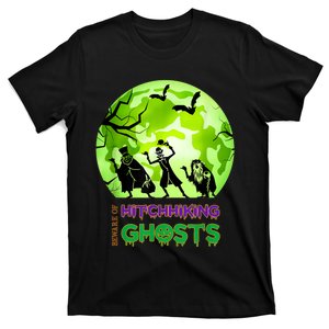 Beware Of Hitchhiking Ghosts Halloween Bat Funny shirt T-Shirt