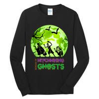 Beware Of Hitchhiking Ghosts Halloween Bat Funny shirt Tall Long Sleeve T-Shirt