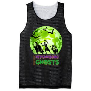 Beware Of Hitchhiking Ghosts Halloween Bat Funny shirt Mesh Reversible Basketball Jersey Tank