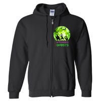 Beware Of Hitchhiking Ghosts Halloween Bat Funny shirt Full Zip Hoodie