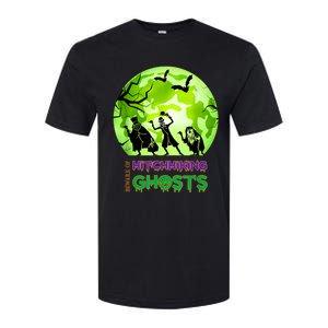 Beware Of Hitchhiking Ghosts Halloween Bat Funny shirt Softstyle CVC T-Shirt