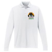 Beware Of Hitchhiking Ghosts Halloween Performance Long Sleeve Polo